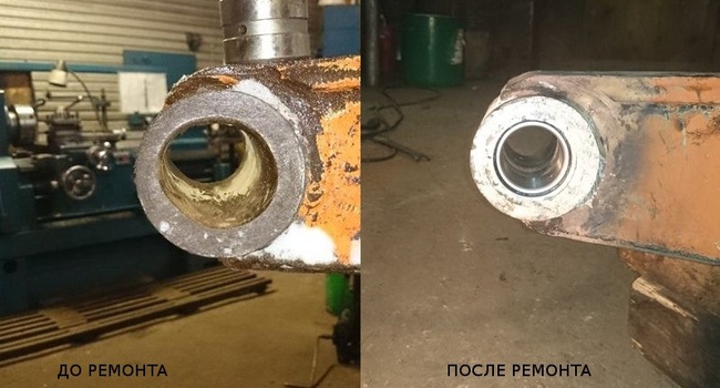 Восстановление изношенных отверстий на погрузчиках и спецтехнике